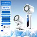 JF163 3-i-1 håndholdt ventilator med 199 hastighedstrin - 4000mAh - hvid