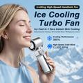 JF181 Bærbar håndholdt ventilator med LED-lys - 6000mAh