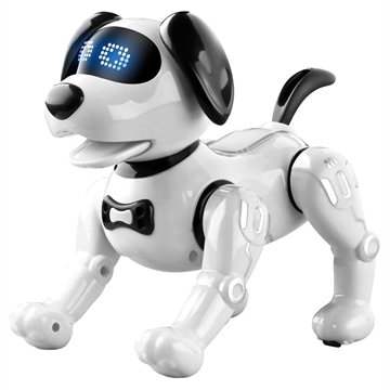 JJRC R19 Smart Robot Hund med Fjernbetjening til Børn - Hvid / Sort