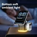 JJT-C53 5-i-1 magnetisk trådløs oplader med køler - Qi 2.2, 25W - sort