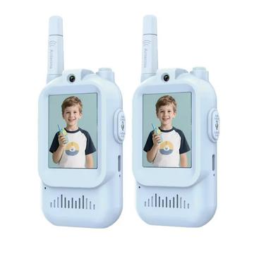 JK200 Video Walkie-Talkie til børn med kamera - 2 stk. - Blå