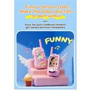 JK200 Video Walkie-Talkie til børn med kamera - 2 stk. - Lyserød enhjørning