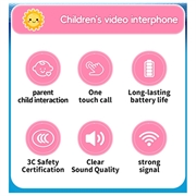 JK200 Video Walkie-Talkie til børn med kamera - 2 stk. - Lyserød enhjørning