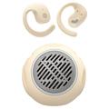 JM13 Pro 2-i-1 Bluetooth-højttaler og hovedtelefoner med åbne ører - Beige