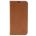 JT Berlin BookCase Tegel iPhone 14 Flip Lædercover - Cognac