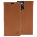 JT Berlin BookCase Tegel iPhone 13 Flip Lædercover - Cognac