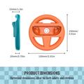 JYS-NS2261 Racing Wheel Duo til Nintendo Switch 2 Joy-Con-controllere - blå / orange