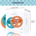 JYS-NS2261 Racing Wheel Duo til Nintendo Switch 2 Joy-Con-controllere - blå / orange