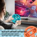 JYS-NS2261 Racing Wheel Duo til Nintendo Switch 2 Joy-Con-controllere - blå / orange