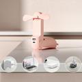 Jisulife Life8 3-i-1 mini-bærbar ventilator med powerbank-funktion - lyserød