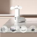 Jisulife Life8 Plus 3-i-1 bærbar ventilator med powerbank-funktion - hvid