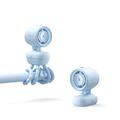Jisulife Barnevognsventilator 4 med fleksibelt stativ og natlampe, 5000mAh - Blå