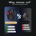 Jomaa JOM255 Ergonomisk trådløs trackball-mus - Sort