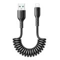 Joyroom Easy-Travel Series oprullet USB til Lightning-kabel - 3A, 1,5 m - sort