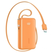 Joyroom JR-PR2 Powerbank med to USB-C-porte, 10000mAh - 35W - Orange
