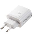 Joyroom JR-TG6 GaN 3-ports 30W vægoplader - USB-C/Lightning/USB-A - hvid