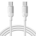 Joyroom S-A62 60W USB-C-kabel med hurtigopladning, 1.2m - hvid