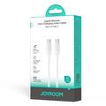 Joyroom S-A62 60W USB-C-kabel med hurtigopladning, 1.2m - hvid