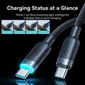 Joyroom S-A63 USB-C-kabel til dataoverførsel og hurtigopladning, 1.2m, 100W - sort