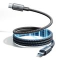 Joyroom S-A65 magnetisk USB-C-kabel - 100W/1.2m - sort