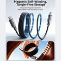 Joyroom S-A65 magnetisk USB-C-kabel - 100W/1.2m - sort
