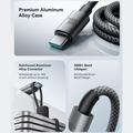 Joyroom S-A65 magnetisk USB-C-kabel - 100W/1.2m - sort