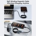 Joyroom S-A65 magnetisk USB-C-kabel - 100W/1.2m - sort