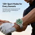 Joyroom Venture JR-FV2 Pro smartwatch med over 120 sportsprogrammer - 5 ATM - sølv / grøn