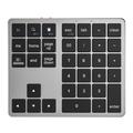 K-35 Bluetooth Keypad Slim 35-Keys Computer Laptop Keyboard Tablet Accessories - Sort Grå