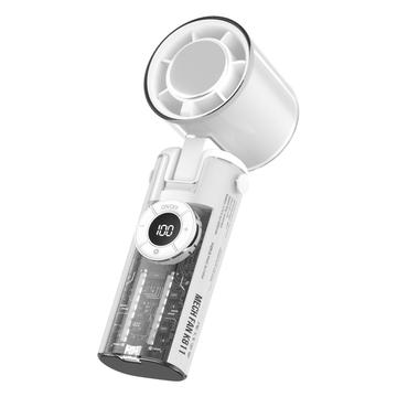 K-811 Transparent Mecha håndholdt ventilator - hvid