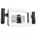 K03 Håndholdt ringlampe med telefonholder - sort