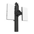 K06 Magnetisk Bluetooth-selfiestang med to arbejdslamper - 170cm - sort
