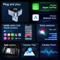 K16C Mini 2-i-1 trådløs Android Auto- og CarPlay-adapter