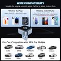 K16C Mini 2-i-1 trådløs Android Auto- og CarPlay-adapter