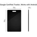 K2 Smart Tracker i kortformat til Android Find My Device - Google-certificeret - Sort