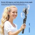 K50 Bluetooth Selfie Stick-stativ med TikTok-fjernbetjening, 6-tilstandsfyldningslys