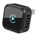 K6 Ultra1 2-i-1 trådløs CarPlay/Android Auto-adapter – Bluetooth 5.4, dual-band WiFi – sort