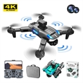 Foldbar Drone med 4K Kamera og 4-Vejs Forhindringssensor K8 - Sort