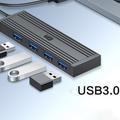 KAWAU H305-120 Højhastigheds-4-ports USB-hub USB 3.0 Splitter Expander til bærbar computer, flashdrev, keyborad