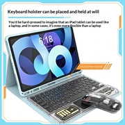 KB333 Gennemsigtigt Bluetooth-tastatur og -mus - Grå