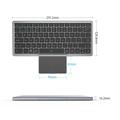 KF 8700 Foldbart trådløst tastatur med touchpad og polyuretan-etui - sort
