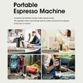 KF-JN-02 3-i-1 bærbar elektrisk espressomaskine til camping - sort