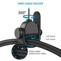 KIWI design VR Cable Management/Holder - 3 stk. - Sort