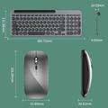 KS184 trådløst tastatur- og musesæt med holder til tablet/smartphone