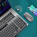 KS184 trådløst tastatur- og musesæt med holder til tablet/smartphone