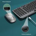 KS184 trådløst tastatur- og musesæt med holder til tablet/smartphone