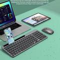 KS184 trådløst tastatur- og musesæt med holder til tablet/smartphone