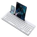 KS184 trådløst tastatur- og musesæt med holder til tablet/smartphone - grå