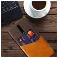 KSQ OnePlus 7 Pro Cover med Kort Lomme - Kaffe