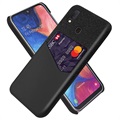 KSQ Samsung Galaxy A20e Cover med Kort Lomme - Sort